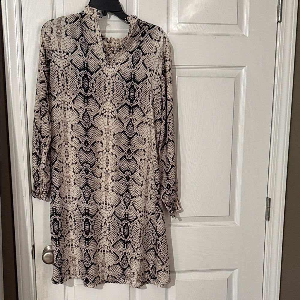 Snake Print Tunic Dress NWOT
